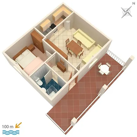By The Sea Podgora, Makarska - 2593 Apartment *